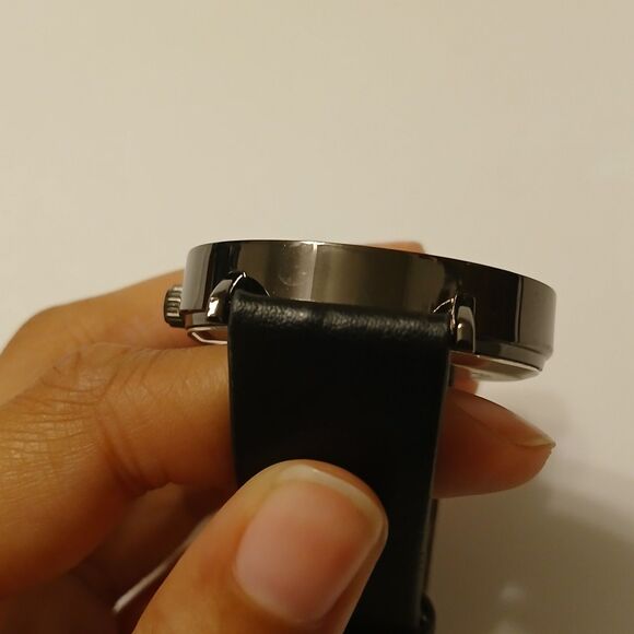 Black Minimalist Casual Round Dial Analog Display Watch Japan Movt - Picture 15 of 15